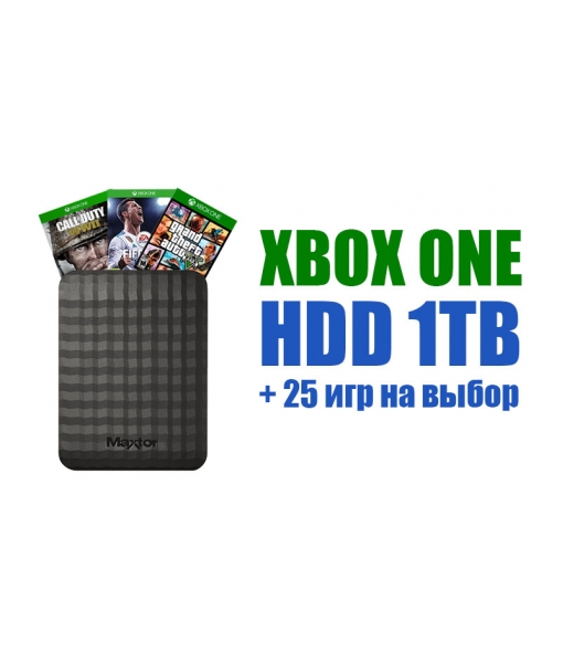 Жесткий диск Seagate (Maxtor) 1TB USB 3.0 + 25 ИГР 