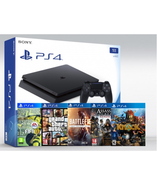 SONY PLAYSTATION 4 SLIM 1TB (PS4 SLIM) +25 ИГРЫ