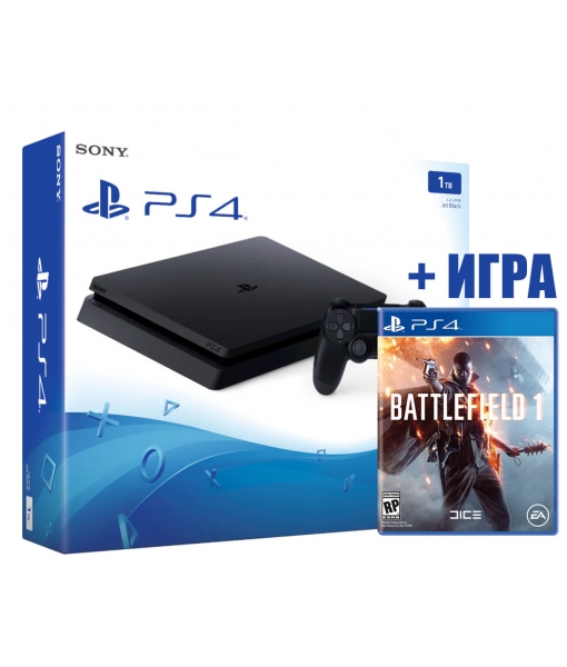 SONY PLAYSTATION 4 SLIM 500GB (PS4 SLIM) + Battlefield 1 